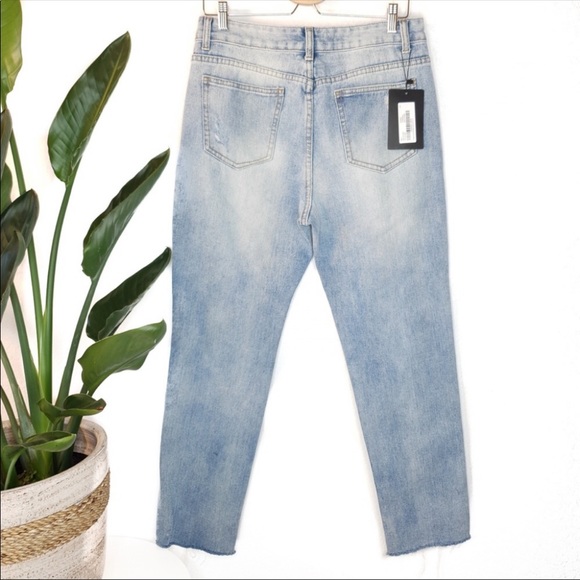 Nasty Gal Distressed Mom Jeans - Picture 3 of 7